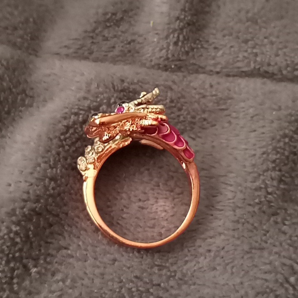 14k dragon ring sizes 6 7 8 - Picture 3 of 6